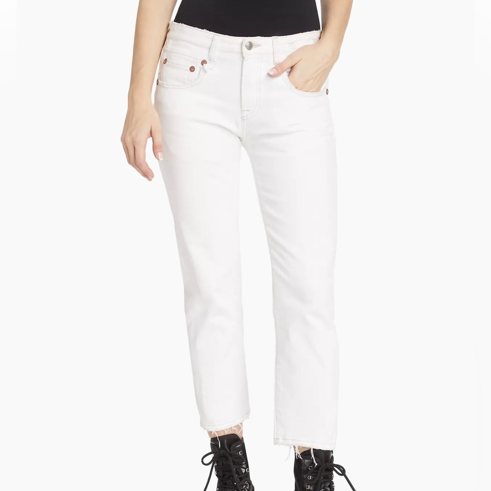 R13 Distressed High-Rise Boy Jeans - Picture 6 of 15